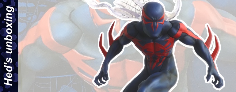 unboxing spider-man 2099 kotobukiya